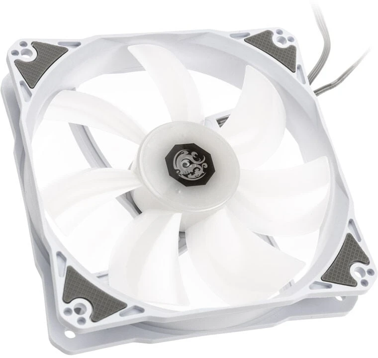 Bitspower Notos 120mm ARGB korpuso ventiliatorius – baltos spalvos