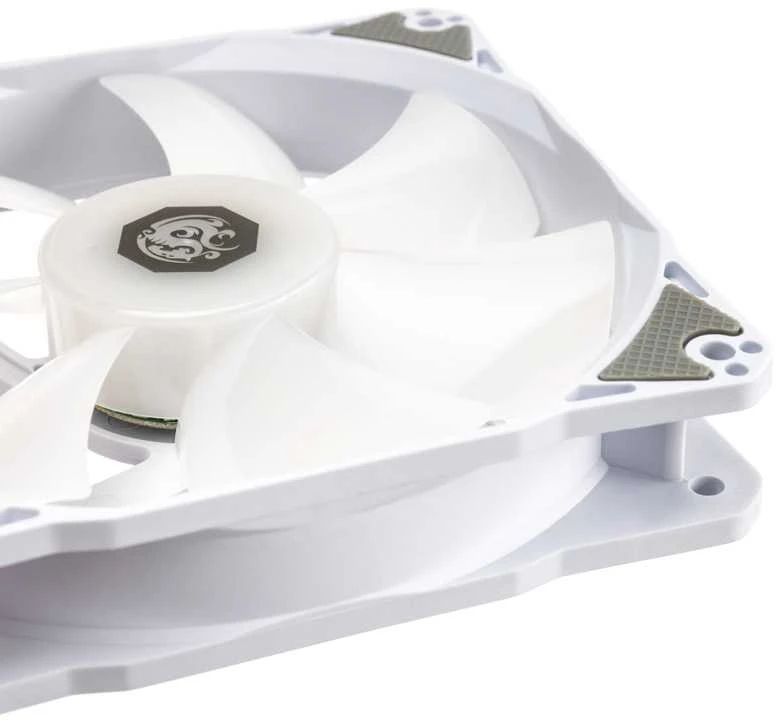 Bitspower Notos RGB PWM korpuso ventiliatorius, 120mm – baltos spalvos, 3er-Pack