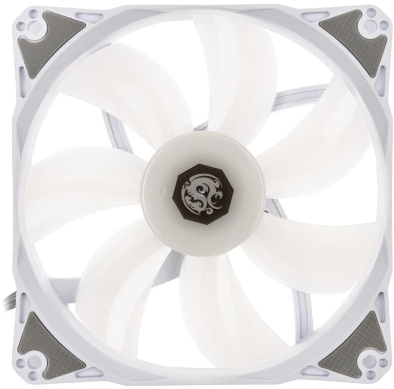 Bitspower Notos RGB PWM korpuso ventiliatorius, 120mm – baltos spalvos, 3er-Pack