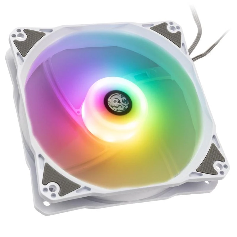 Bitspower Notos RGB PWM korpuso ventiliatorius, 120mm – baltos spalvos, 3er-Pack