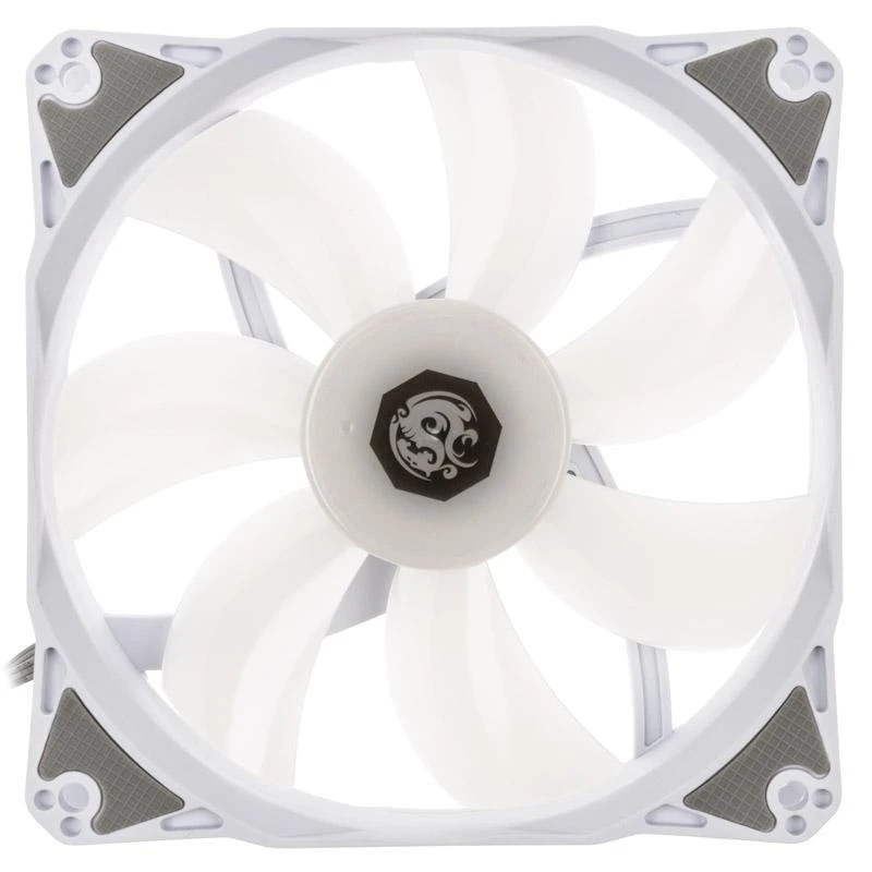 Bitspower Notos 120mm ventiliatorius su pilkais kampais
