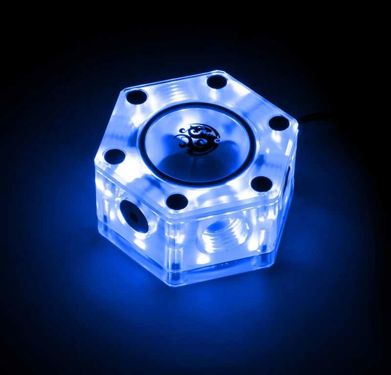Bitspower šešiakampis srauto indikatorius-RGB
