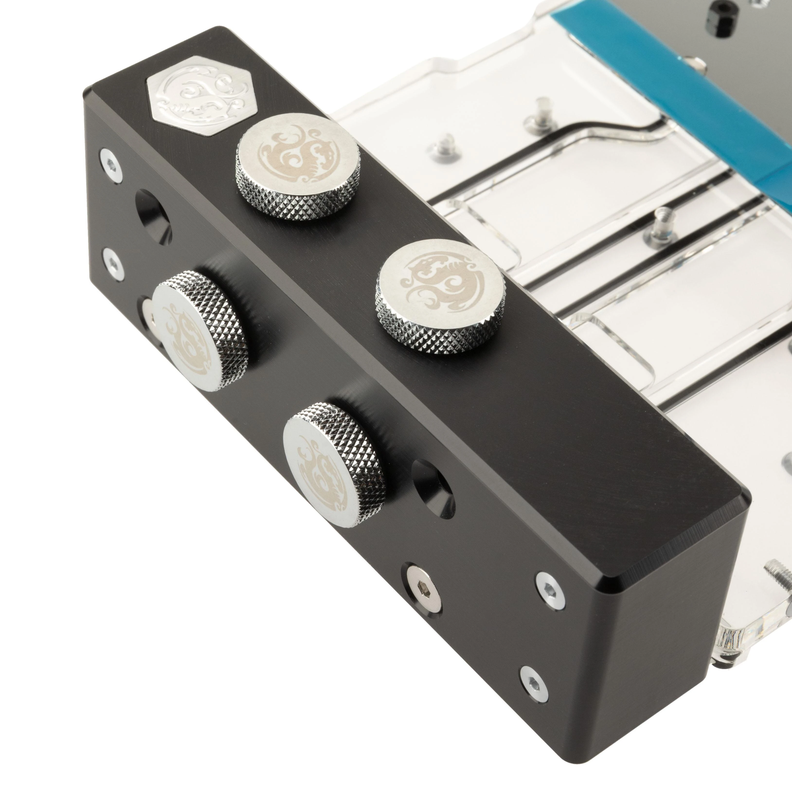 Bitspower X-TEND backplate – jungčių blokas su varžtais