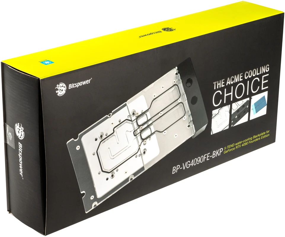 BitsPower X-TEND aktywny panel tylny RTX 4090 FE - akryl