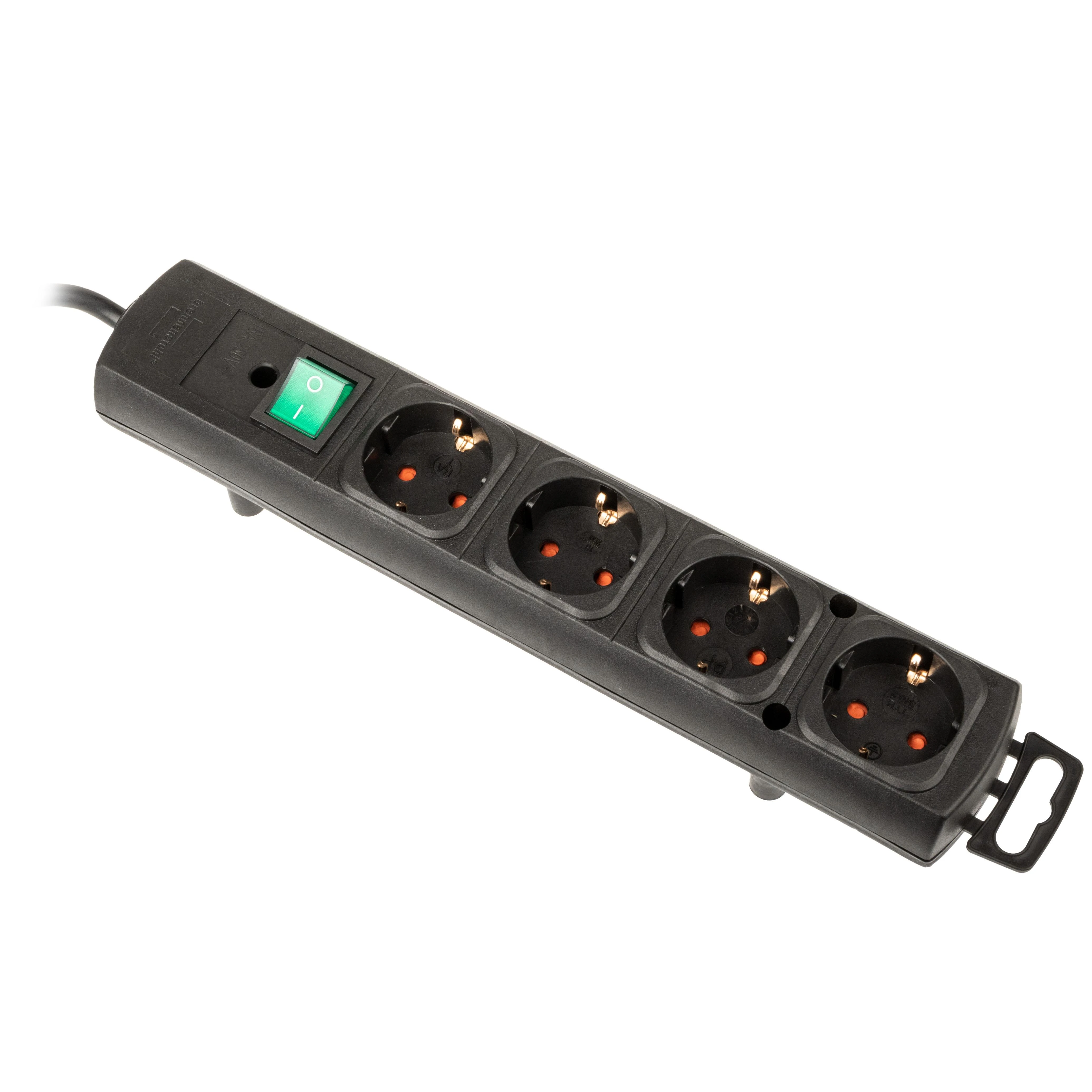Brennenstuhl Comfort-Line Plus lizdų juostelė, 4 krypčių - juoda