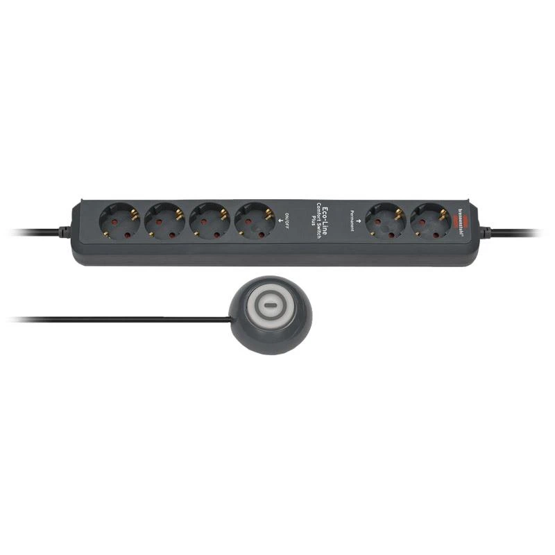 Brennenstuhl Eco-Line prailgintuvas / kojinis jungtukas 6 x CEE 7/4, 1xCEE 7/7, 1.5m, antracito1159560516 / GT-359