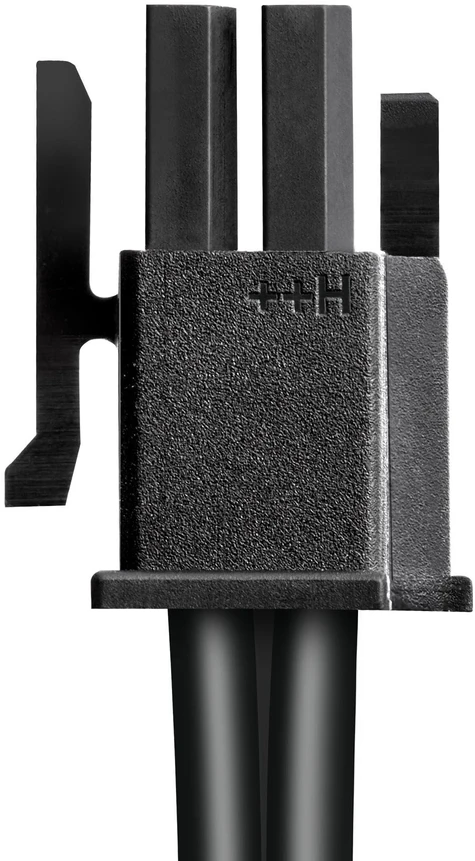 „CableMod Basics Universelles 12V-2×6“ laidas, 90° jungtis, 16 kontaktų į 16 kontaktų – juodos spalvos, 60 cm, A variantas