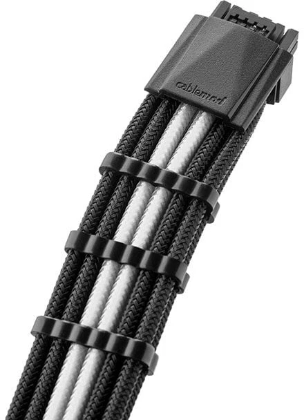 CableMod C-Series PRO ModMesh 12VHPWR Cable Kit for Corsair RM, RMi, RMx (Juodas Label) - juodas/baltas