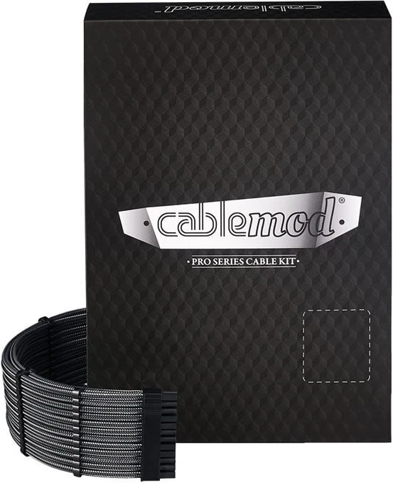 „CableMod C-Series PRO ModMesh 12VHPWR“ kabelių rinkinys, skirtas „Corsair RM“, „RMi“, „RMx“ („Juodas Label“) – anglies pluošto