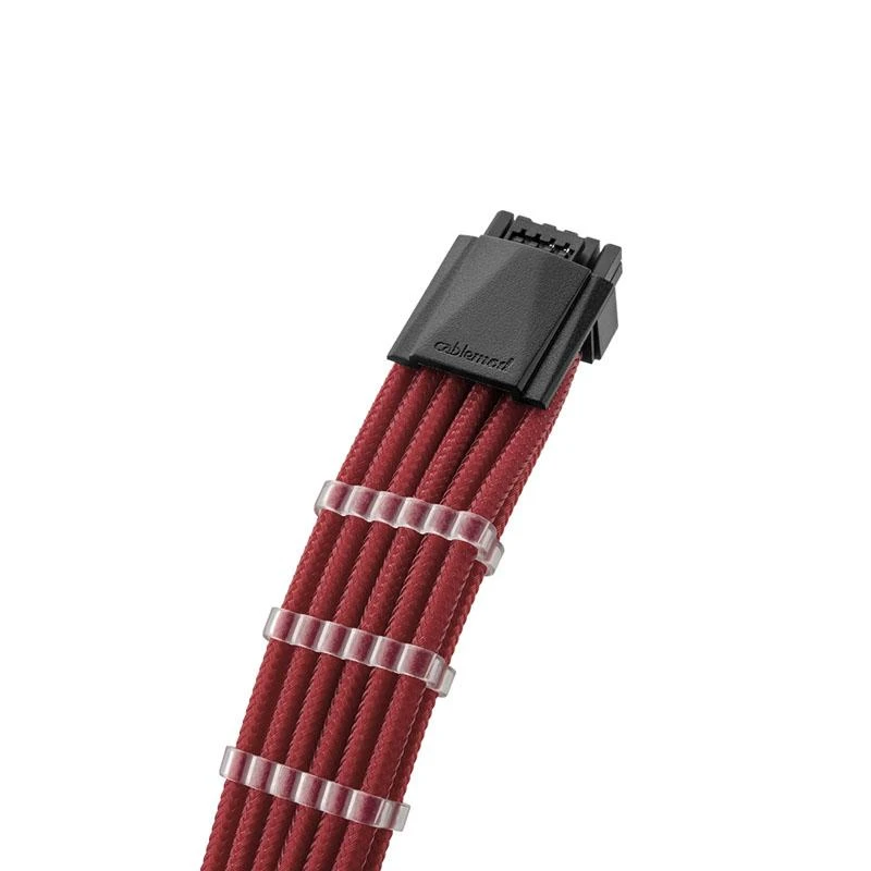 CableMod C-Series PRO ModMesh 12VHPWR to 3x PCI-e Cable for Corsair – 60cm, raudonos spalvos
