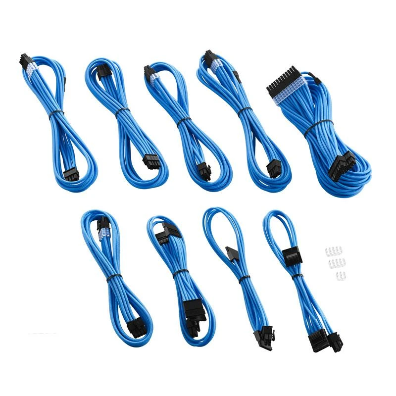 CableMod C-Series PRO ModMesh Cable Kit for Corsair AXi/HXi/RM (Geltona Label) – mėlynos spalvos
