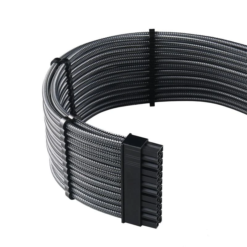 „CableMod C-Series PRO ModMesh“ kabelių rinkinys, skirtas „Corsair AXi/HXi/RM“ („Geltona Label“) – anglies pluošto