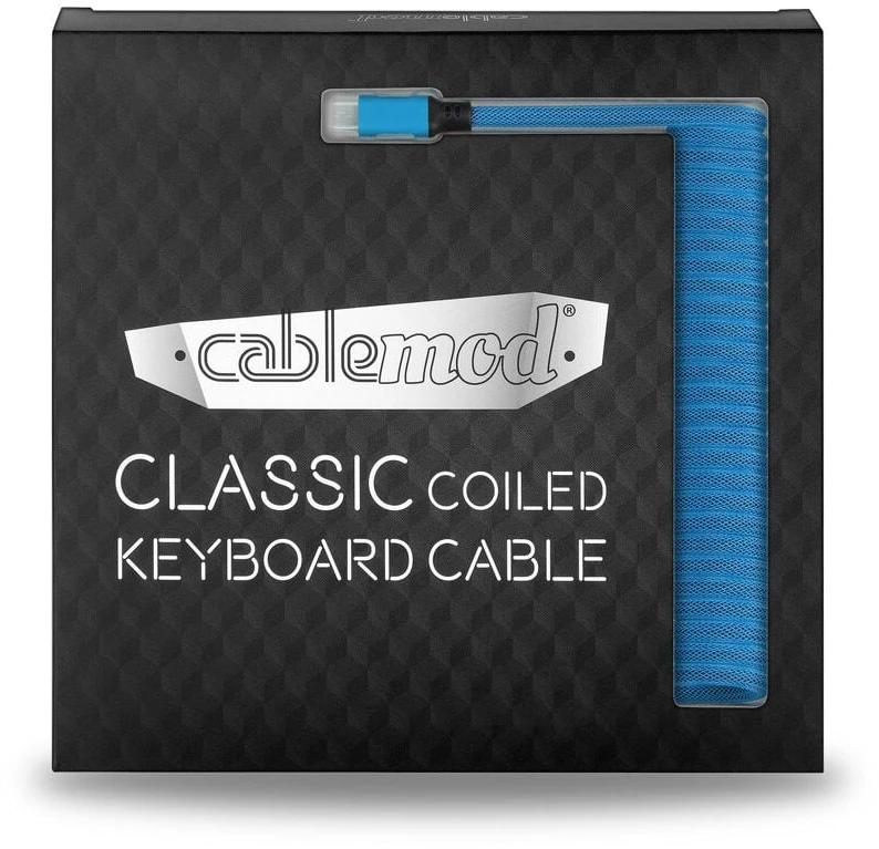 USB kabelis CableMod microUSB - USB-A 1,5 m mėlynas (MC- CKCA- MLB-KLB150KLB-R)