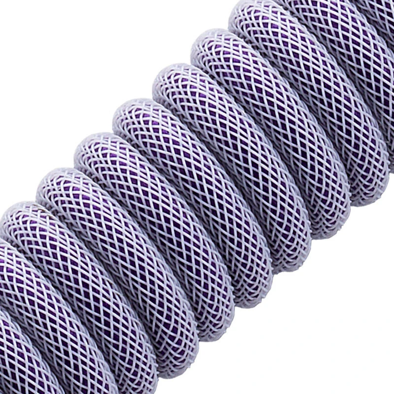 Klaviatūra CableMod Classic Coiled Cable susuktas klaviatūros laidas USB-C į USB Type A, Rum Raisin