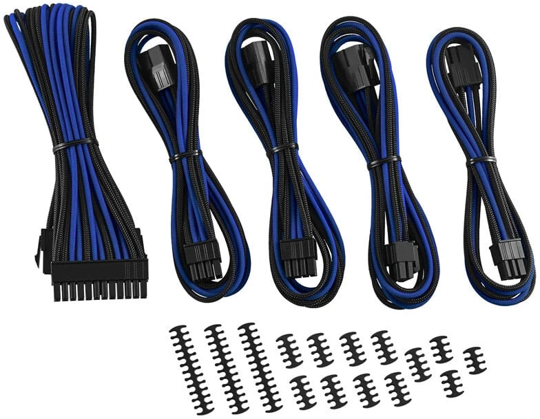 CableMod Classic ModMesh Cable Extension Kit – 8+6 Series – juodas/mėlynas