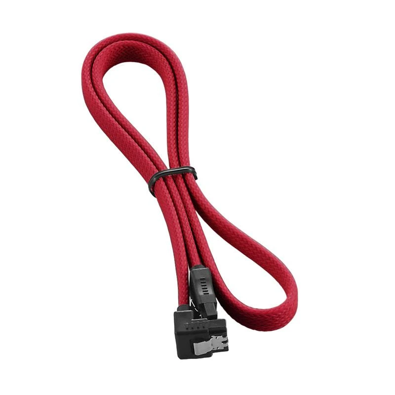 „CableMod ModMesh“ stačiakampis SATA 3 kabelis, 60 cm, raudonas