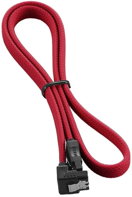 „CableMod ModMesh“ stačiakampis SATA 3 kabelis, 60 cm, raudonas