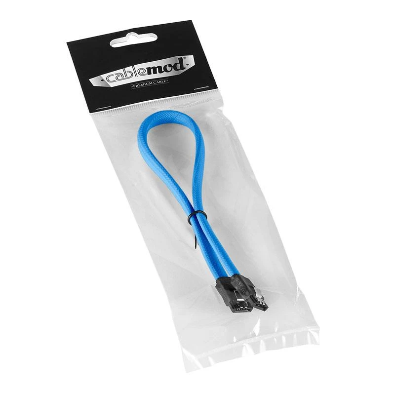 CableMod ModMesh SATA 3 Cable 60cm – light mėlynas