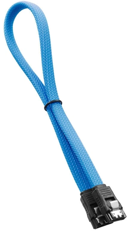 CableMod ModMesh SATA 3 Cable 30cm – light mėlynas