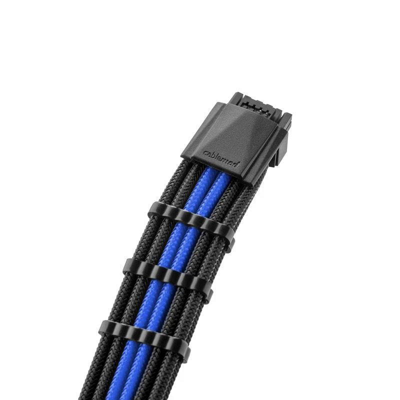 CableMod PRO ModMesh 12VHPWR Cable Extension Kit – juodos spalvos/mėlynos spalvos