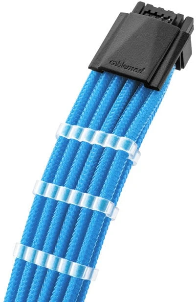 CableMod PRO ModMesh 12VHPWR to 3x PCI-e Cable – 45cm, mėlynos spalvos