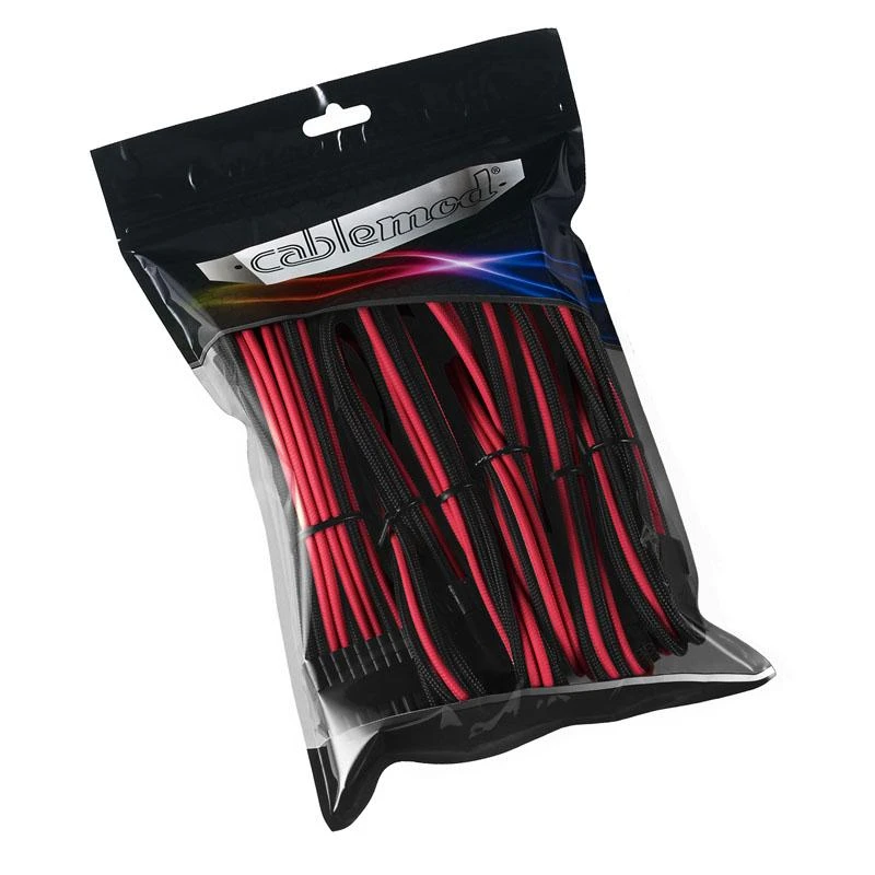 CableMod PRO ModMesh Cable Extension Kit – juodos spalvos/raudonos spalvos