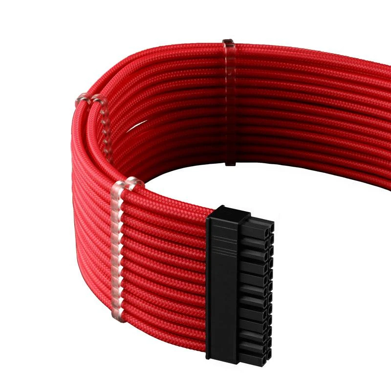 CableMod RT-Series PRO ModMesh 12VHPWR Dual Cable Kit for ASUS/Seasonic – raudonos spalvos
