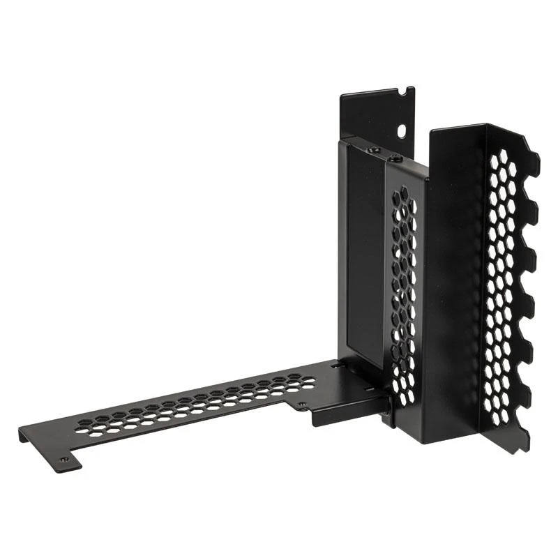 „CableMod“ vertikalus vaizdo plokštės laikiklis su PCIe x16 jungtimi, 2x DisplayPort – juodos spalvos