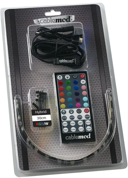 „CableMod WideBeam Hybrid LED“ rinkinys, 30 cm, RGB/W