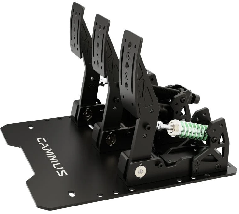 CAMMUS LC100 V4 Pedal Set, 200kg Load Cell Sensor, Hall Sensor – juodas