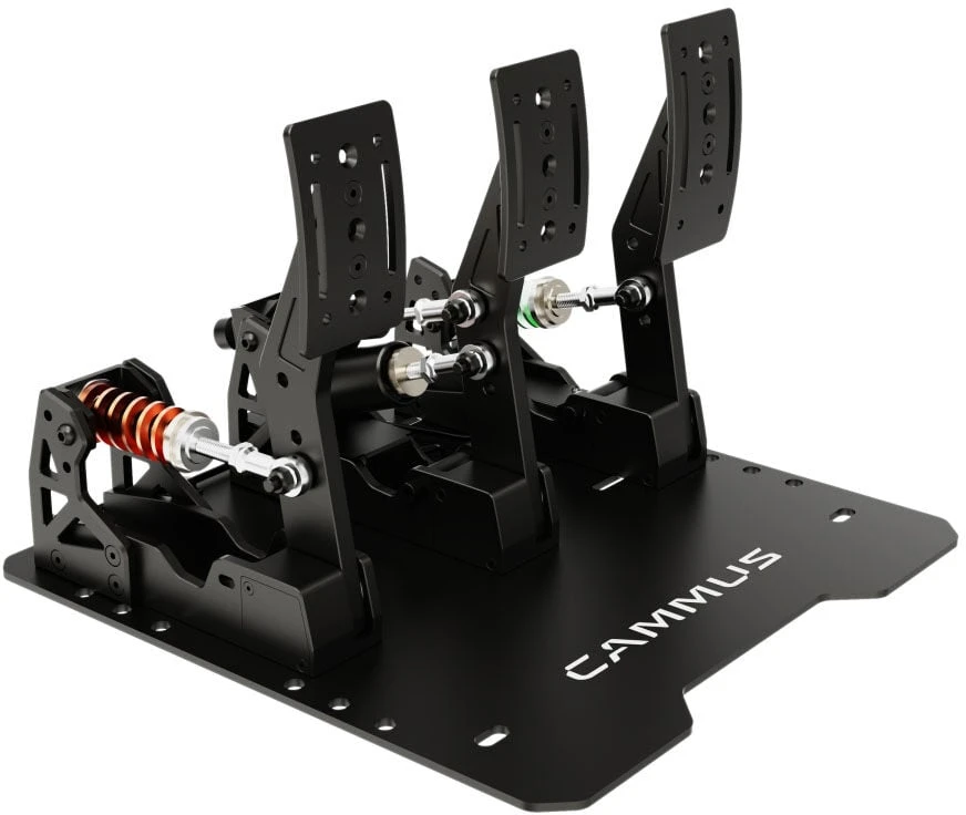 CAMMUS LC100 V4 Pedal Set, 200kg Load Cell Sensor, Hall Sensor – juodas