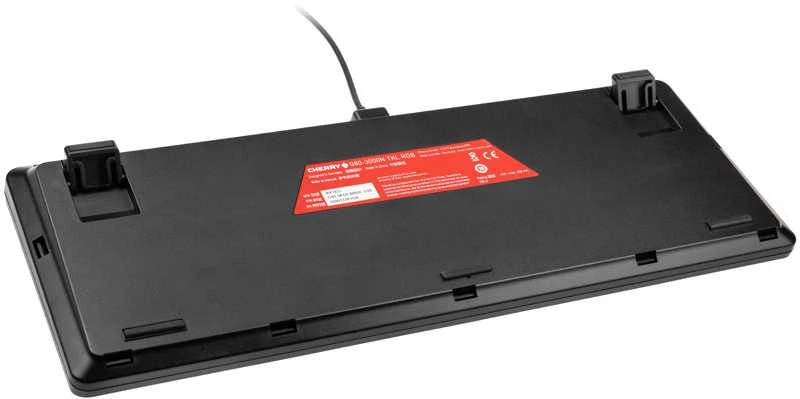 Klaviatūra CHERRY G80-3000N RGB TKL MX tylūs raudoni jungikliai, DE-išdėstymas, juodas