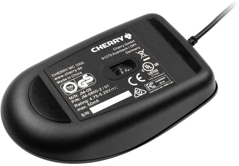 Pelė CHERRY MS-176, su laidu, juoda