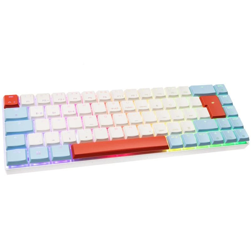CHR CHERRY MX-LP 2.1 Compact Belaidė klaviatūra Žaidimams RD belaidis ryšys + „Bluetooth“ QWERTZ Vokiečių Balta