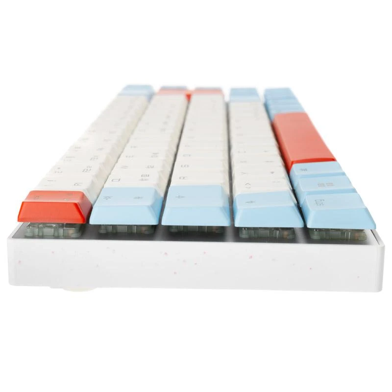 CHR CHERRY MX-LP 2.1 Compact Belaidė klaviatūra Žaidimams RD belaidis ryšys + „Bluetooth“ QWERTZ Vokiečių Balta