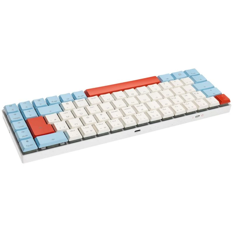 CHR CHERRY MX-LP 2.1 Compact Belaidė klaviatūra Žaidimams RD belaidis ryšys + „Bluetooth“ QWERTZ Vokiečių Balta