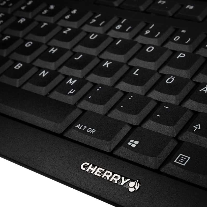 CHERRY JK-8500 klaviatūra USB QWERTZ Vokiečių Juoda