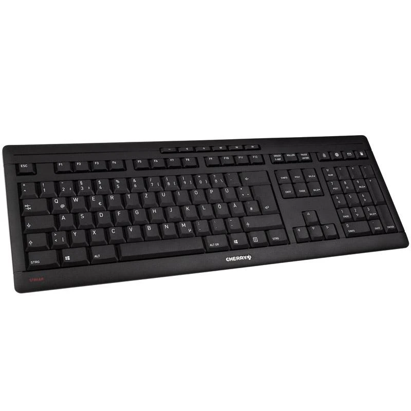CHERRY STREAM Klaviatūra WIRELESS - Klaviatūra - QWERTZ - Deutsch - Juodas