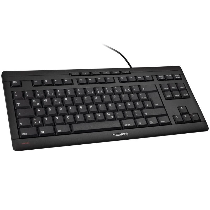 Cherry Stream Klaviatūra TKL Juodas QWERTZ DE