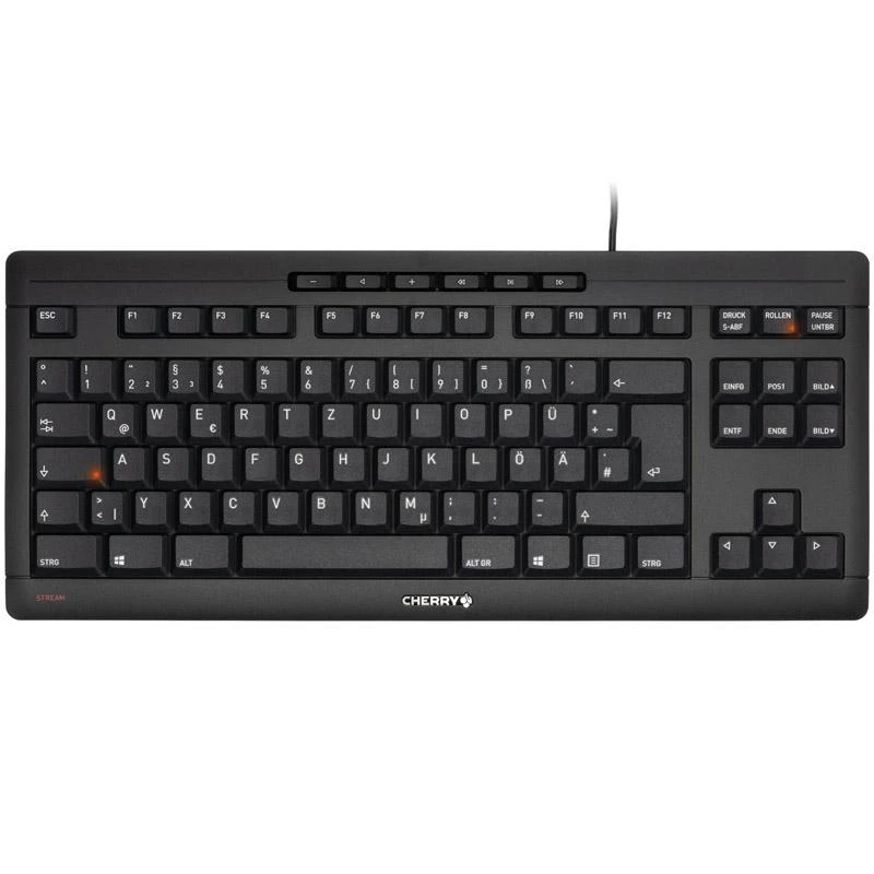 Cherry Stream Klaviatūra TKL Juodas QWERTZ DE