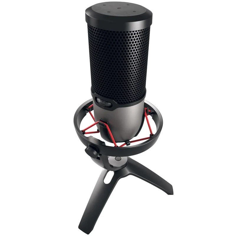CHERRY UM 6.0 ADVANCED USB MIC - FOR STREAMING/OFFICE Sidabrinis/BLAC