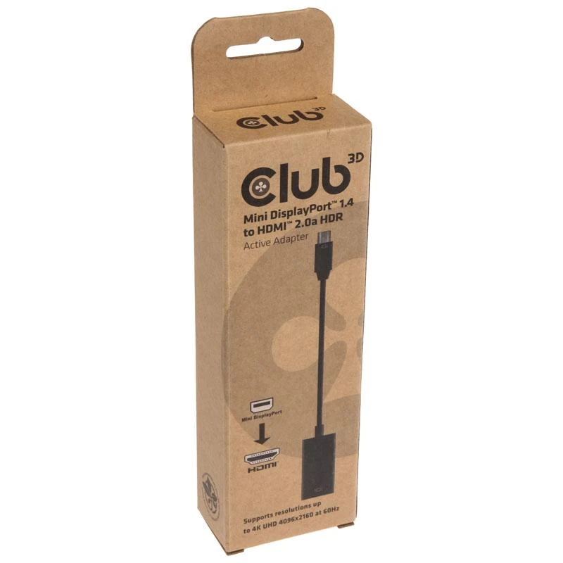 Club 3D CLUB3D Mini DisplayPort 1.4 į HDMI 2.0b HDR aktyvus adapteris
