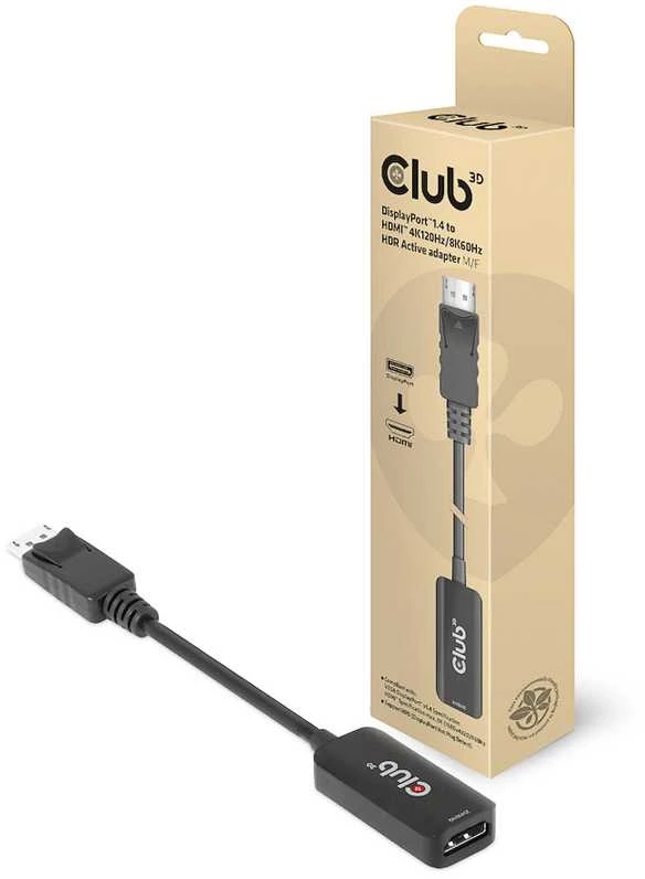 Club 3D DisplayPort į HDMI adapteris su pakuote