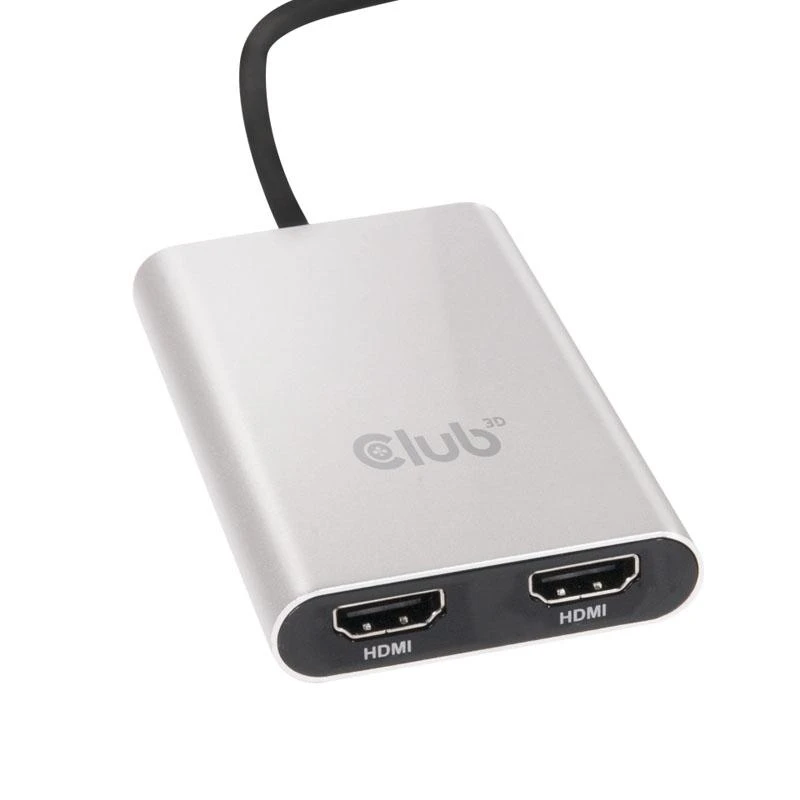 Club 3D Thunderbolt 3 į HDMI 2.0 2x monitorius 4K60Hz – 27mm