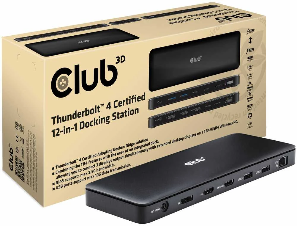 Club 3D 12-in-1 stotelė su pakuote