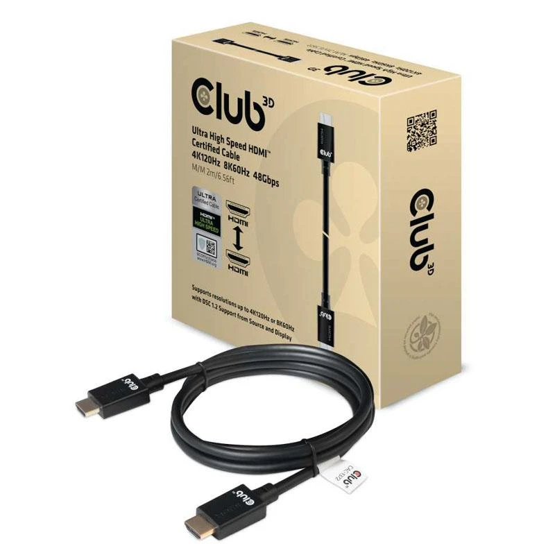 CLUB 3D HDMI 2.1 10K 120Hz 2M M/M