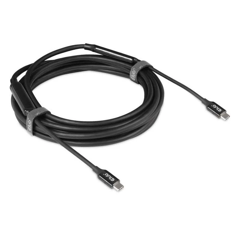 „Club 3D“ USB-C laidas, dvikryptis, USB 3.1 (10 Gbps), 60 W maitinimo tiekimas – 5 m