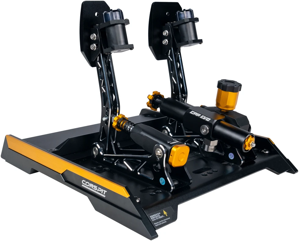 CONSPIT CPP EVO 2 V2 Pedal Set, hydraulic brake cylinder – juodas