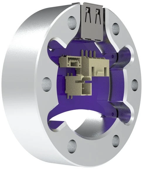 Conspit USB-A Adapteris Spacer, for ARES Wheelbases – sidabrinis