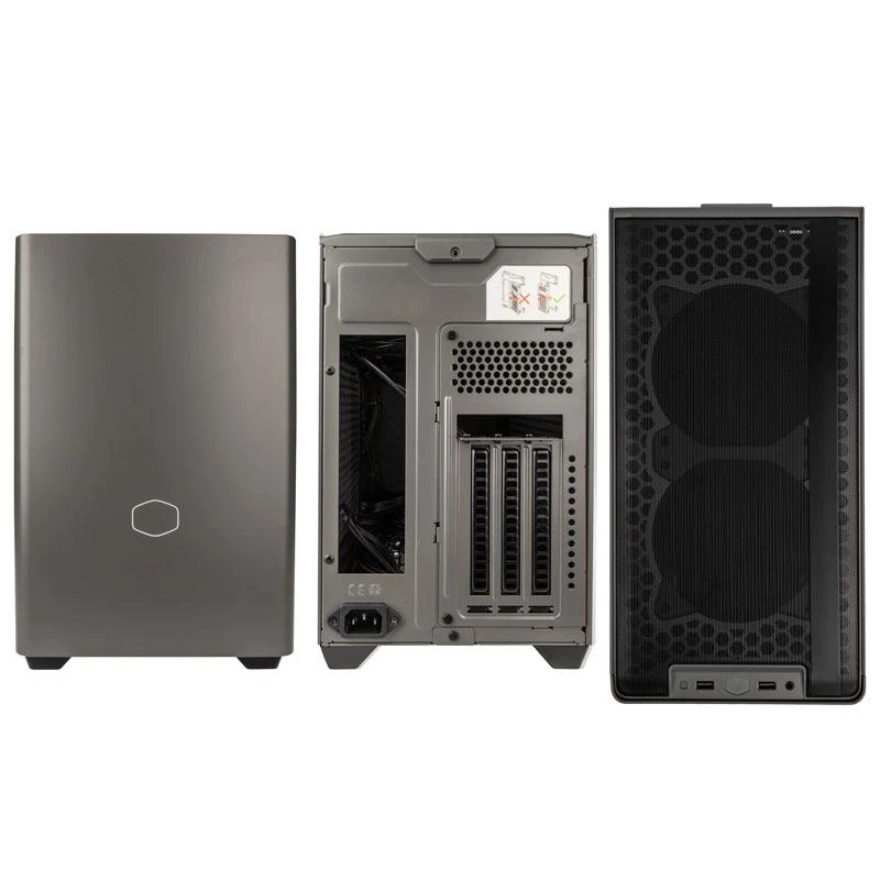 Cooler Master MasterBox NR200P MAX Mini-ITX dėklas, grūdintas stiklas – juodas